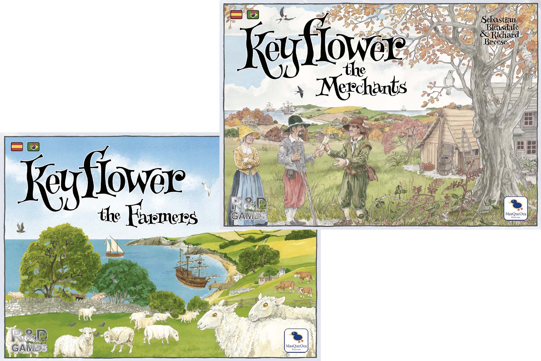 Keyflower Expansiones The Farmers y The Merchants Español / Portugues